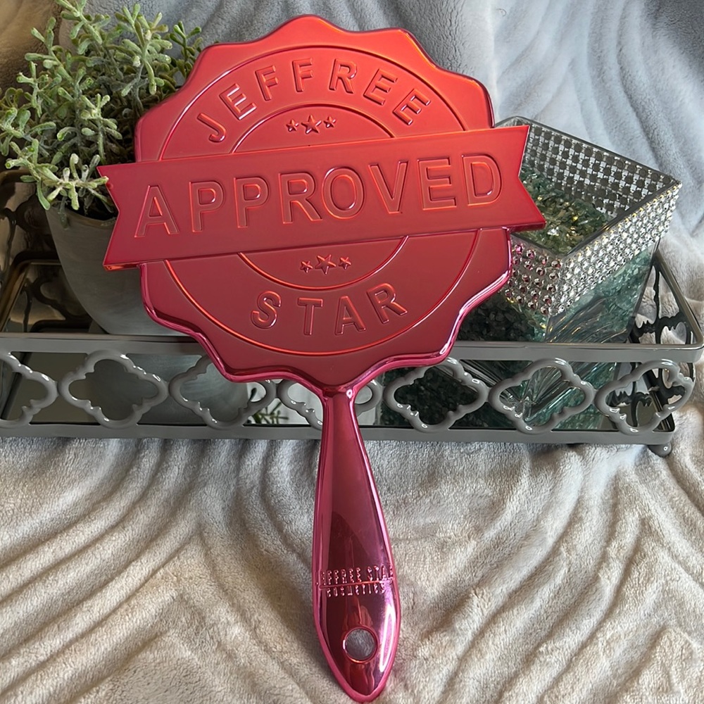 JEFFREE STAR “APPROVED” Seal Pink Hand Mirror JEFFREE STAR